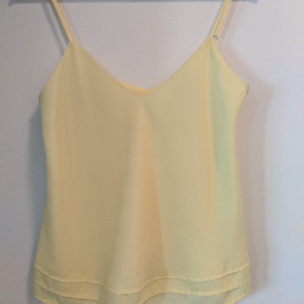 Pale yellow aritzia camisole